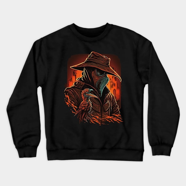 plague doctor Crewneck Sweatshirt by Trontee